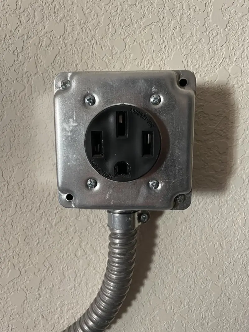 NEMA 14-50 outlet installed for Smart Home Electrical in Sutherlin